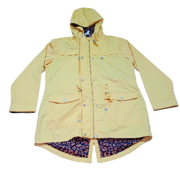 Time And Tru Women's Yellow Jacket Lightweight Wind Resistant Anorak (SZ US L/G) - Picture 3 of 7